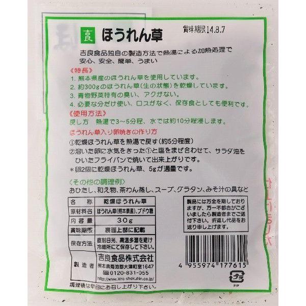 乾燥 干し 野菜 九州産ほうれん草 国内産 賞味期限 09 03 Mottob もっとびーヤフー店 通販 Yahoo ショッピング