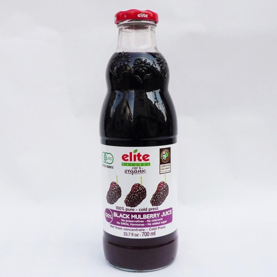 果物ジュース　オーガニック（有機）ブラックマルベリー（くわの実）ストレートジュース　700ml　賞味期限2023.01.08