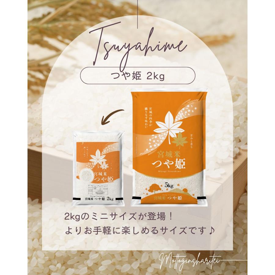 つや姫 令和7年産 〈精米 2kg〉 宮城県産 米 お米 白米 送料無料 安い