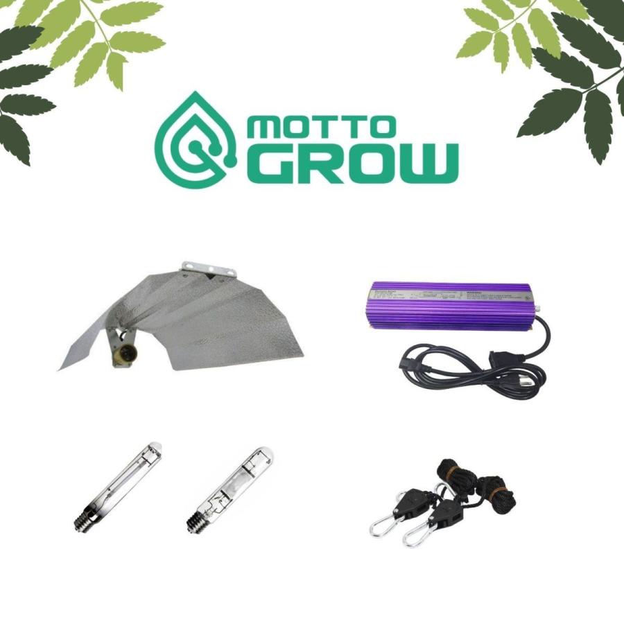 400W HPS+MH ウィングリフレクターグローライトキット : MOTTOGROW植物 
