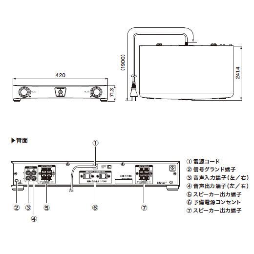 オーディオテクニカ AT-DA100 デジタルパワーアンプ 業務用 カラオケ