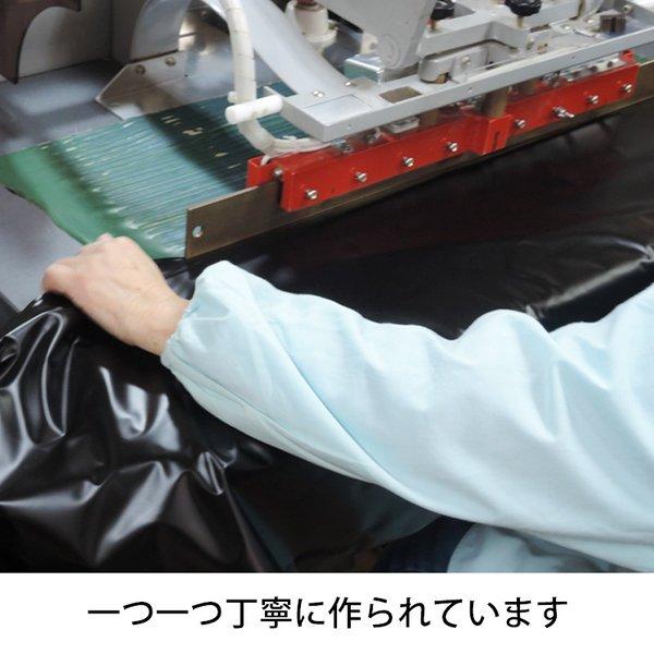 納体袋 持ち手付 白 5枚入 縦2300 横950 厚さ0.2mm L型ファスナー 日本製 遺体収納袋 遺体搬送 災害 地震 備蓄 自治体 病院 解剖 保管 獣 猪 搬送の画像