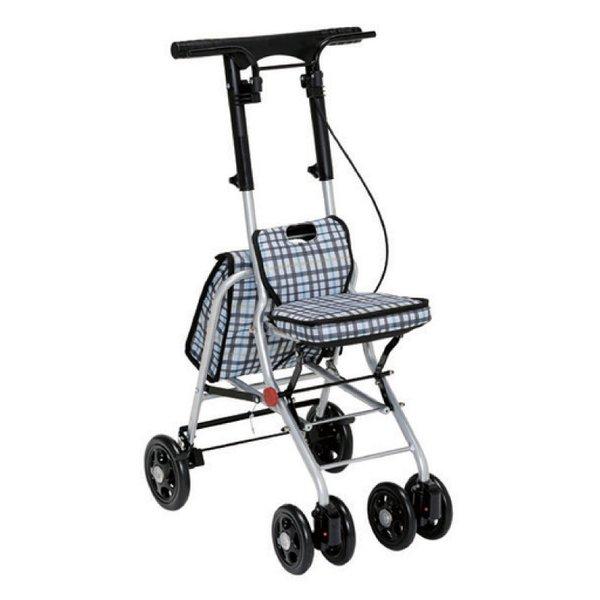 幸和製作所 シプール チェックブラック コンパクトタイプ シルバーカー 