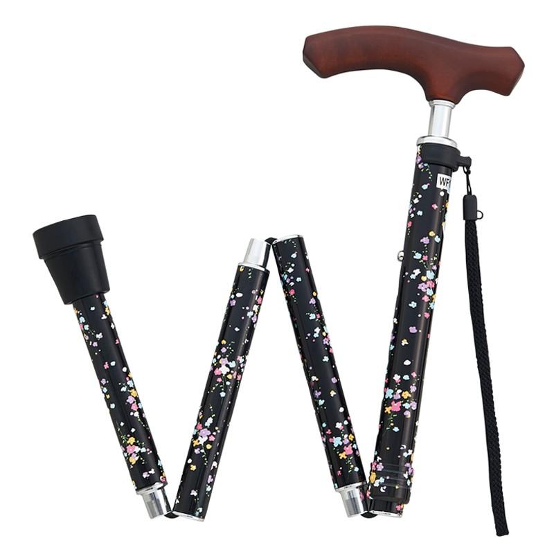 ウェルファン 夢ライフステッキ スリムネック 折畳ベーシックタイプ 柄 ブラックダイヤ 杖 W W 9737 1 通販もっと快適 通販 Yahoo ショッピング