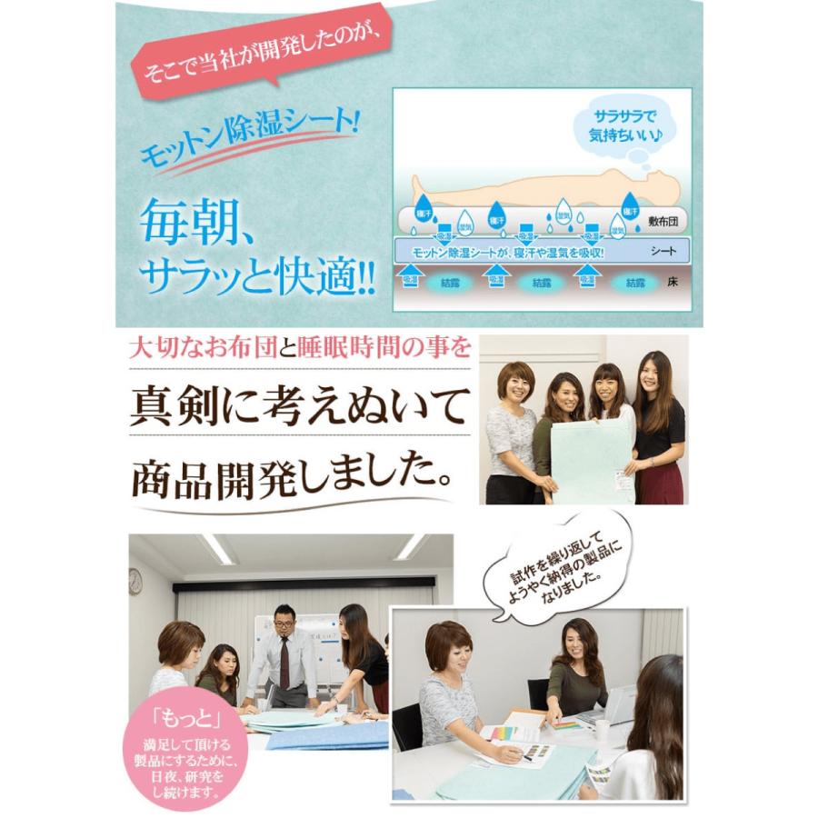 送料無料 モットン 除湿シート ダブル(130cm×180cm)