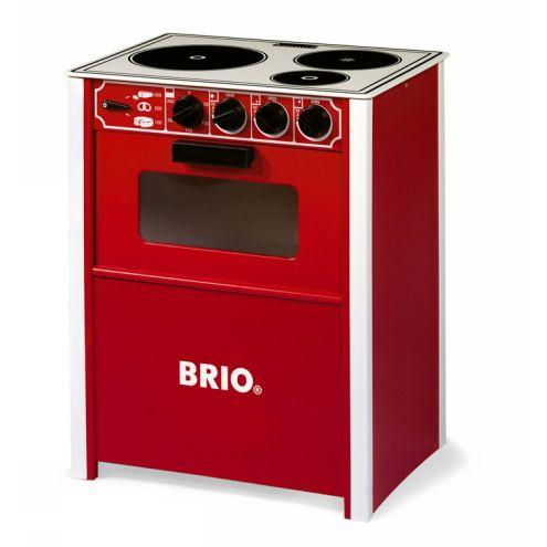 BRIO（ブリオ） 木のままごとキッチン レンジ/赤（3歳から）【店頭受取 