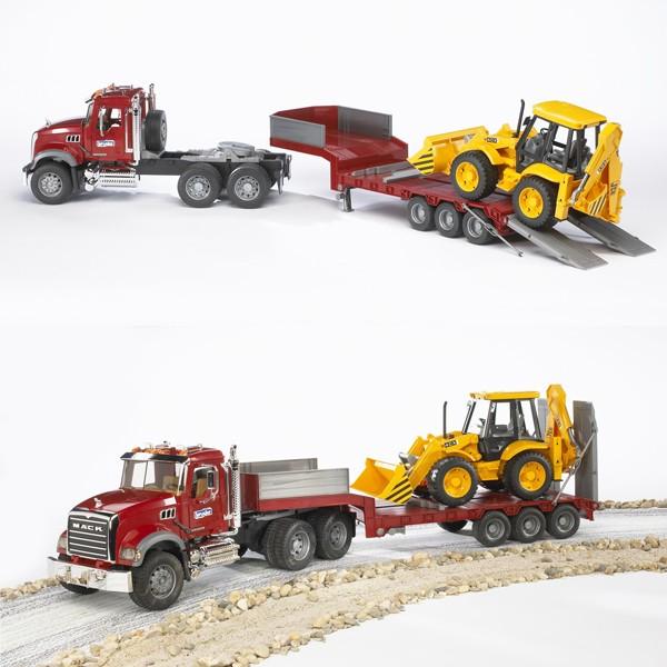 ブルーダープロ はたらくくるま MACKトラック＆JCB 4CXバックホーローダー（3歳から）【店頭受取も可 吹田】_2