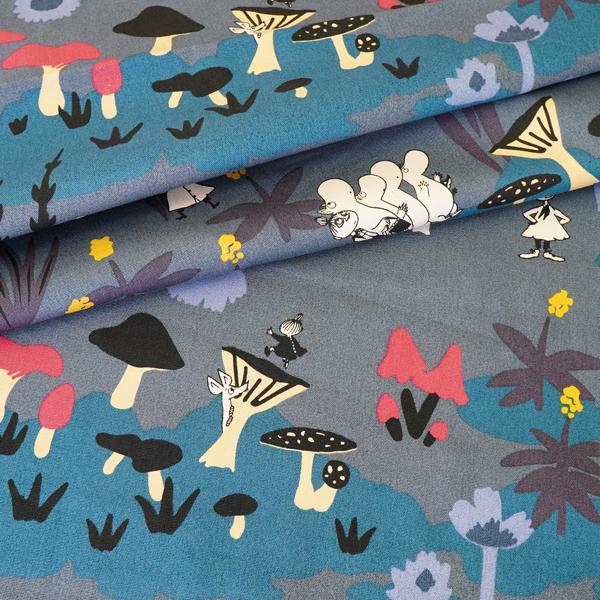 MOOMIN（ムーミン） 生地 幅約110cm×10cm単位 めざめる大地【店頭受取