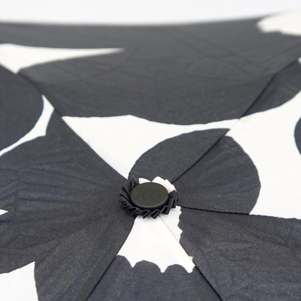 マリメッコ　ミニウニッコ　折りたたみ傘　BLACK Unikko Mini Manual 折りたたみ傘 | Maija Isola | Marimekko