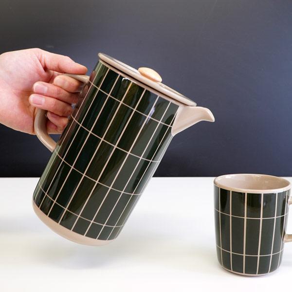 MarimekkoTiiliskivi コーヒープレス&マグカップ