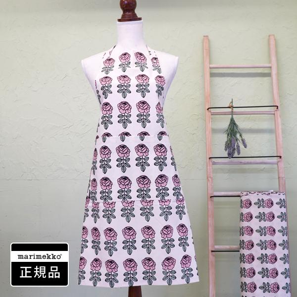 マリメッコ　ヴィヒキルース エプロン　日本限定　新品 marimekko（マリメッコ） エプロン VIHKIRUUSU（ヴィヒキルース）/PINK