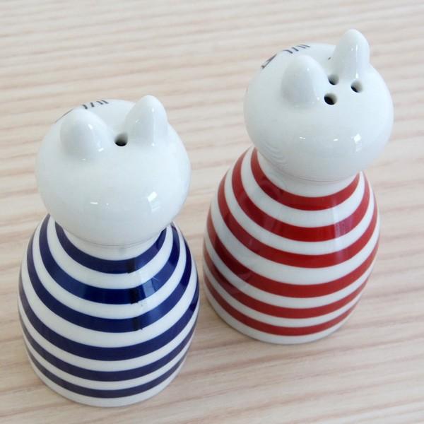 Lisa Larson（リサラーソン） 陶器製ミンミ（猫）のソルト＆ペッパー