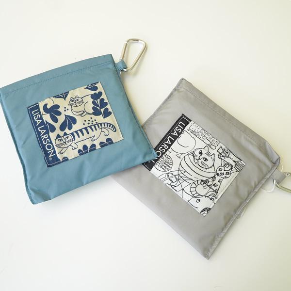 リサラーソン ポケッタブルエコバッグ 折りたたみ/ポーチ一体型【店頭