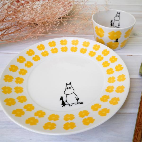 MOOMIN（ムーミン） 陶器のプレート19cm クカット【店頭受取も可 吹田
