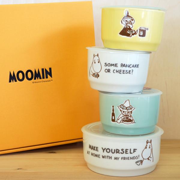 MOOMIN ムーミン 4点セット MOOMIN（ムーミン） レンジ4点セット（ボウル/保存容器） Hyvaa【店頭