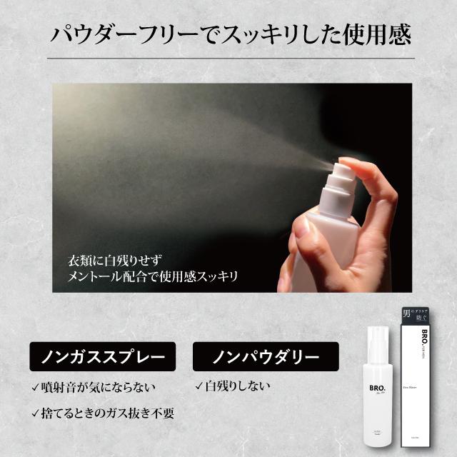 メンズ デリケートゾーン用 薬用ミスト　BRO. FOR MEN　Deo Water　男性用 デオドラントミスト 医薬部外品 防臭 制汗 シェモア | BRO.FOR.MEN | 02
