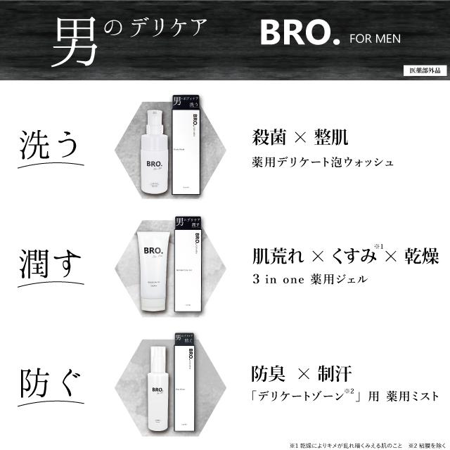 メンズ デリケートゾーン用 薬用ミスト　BRO. FOR MEN　Deo Water　男性用 デオドラントミスト 医薬部外品 防臭 制汗 シェモア | BRO.FOR.MEN | 05