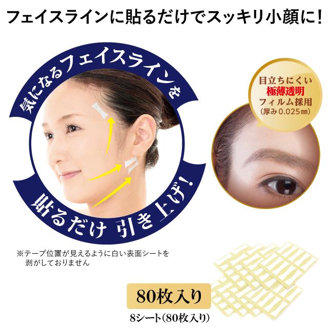 chez moi（シェモア） しわ伸ばしテープ シワノンクリアテープ 80枚