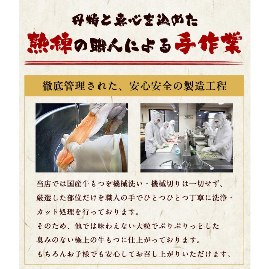 もつ鍋 国産牛もつ 600g「超メガ盛りもつ鍋セット」 博多もつ鍋 送料無料 モツ鍋 ポイント消化｜motunabe｜12