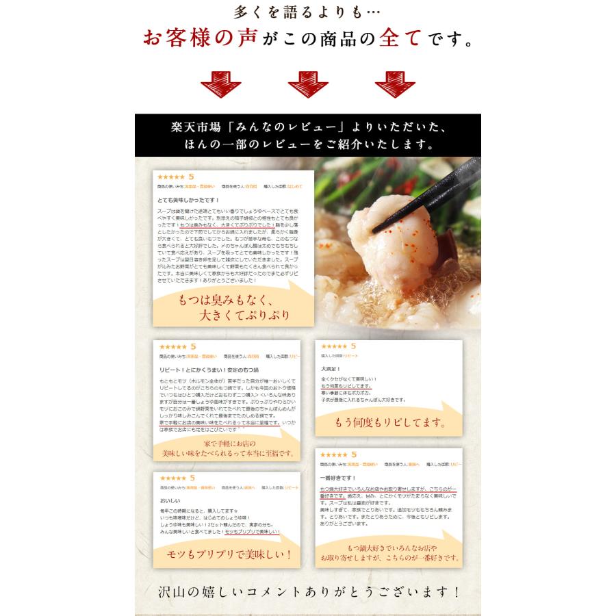 シン・爆メガ盛り もつ鍋セット 7~8人前 国産牛モツ 1kg 小腸 送料無料