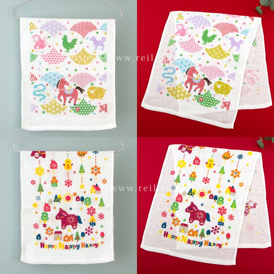 2025年干支タオル100枚組 2025年干支タオル100枚組 PP袋・のし掛け無料【干支フェイス