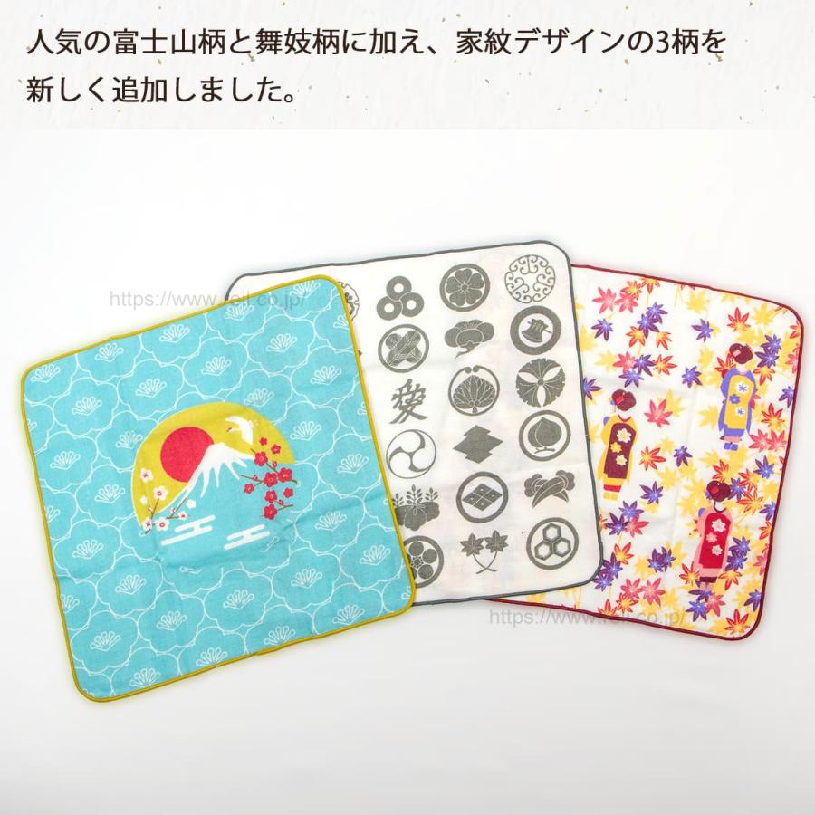 8枚までゆうパケット(350円)対応 ハンカチ 日本製 片面ガーゼ 和柄