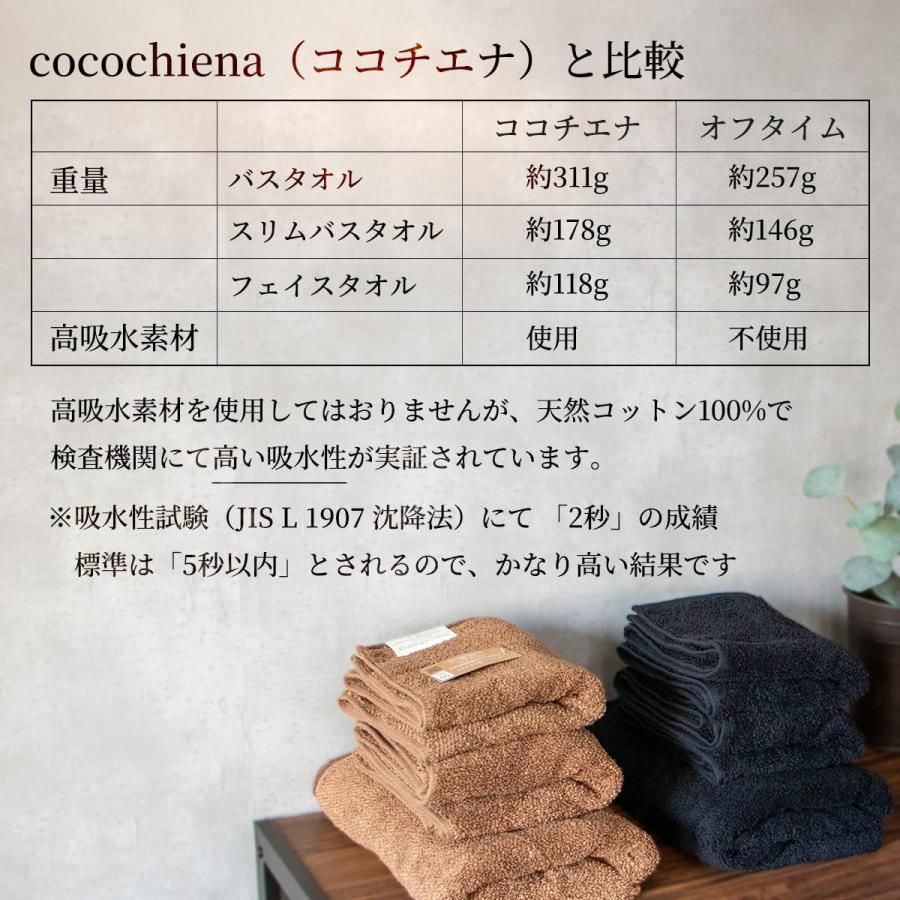 4枚までゆうパケット(350円)対応 フェイスタオル 洗うほどに膨らむ タオル 特許 綿100% 色落ちしにくい 洗濯耐性 黒 《オフタイム》 |  | 06