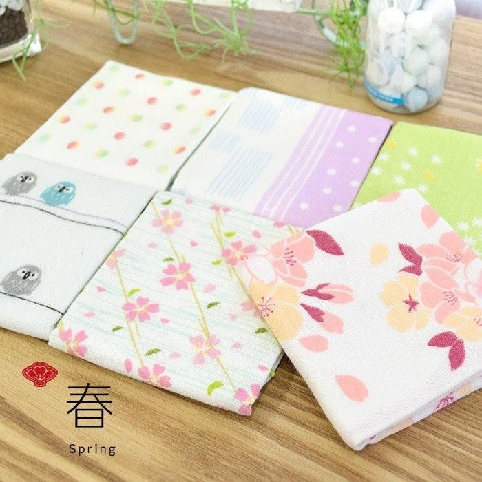 ガーゼハンカチ 30×30cm 【春】 日本製 やわらか表ガーゼ＆裏パイル 綿