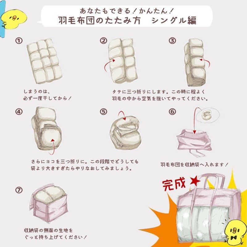羽毛ふとん収納ケース 羽毛布団 専用 不織布 ハードケース シングル