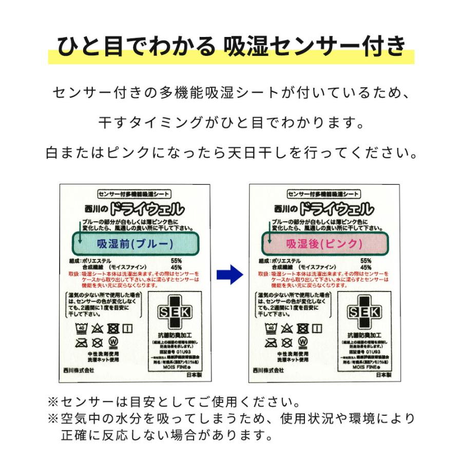 西川（nishikawa） 訳あり品 除湿シート ドライウェル ダブル 日本製