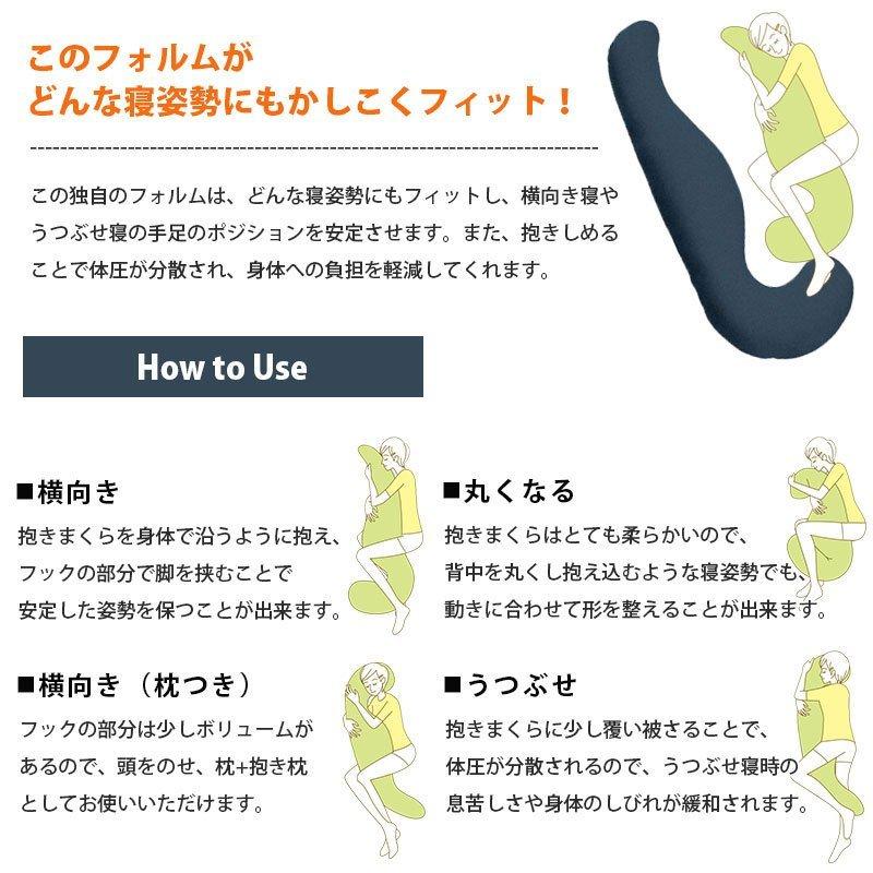 抱き枕 抱きまくら MOGU モグ 本体 プレミアム 男性 女性 日本製 気持ちいい 本体+専用カバー セット 横寝枕 おすすめの画像
