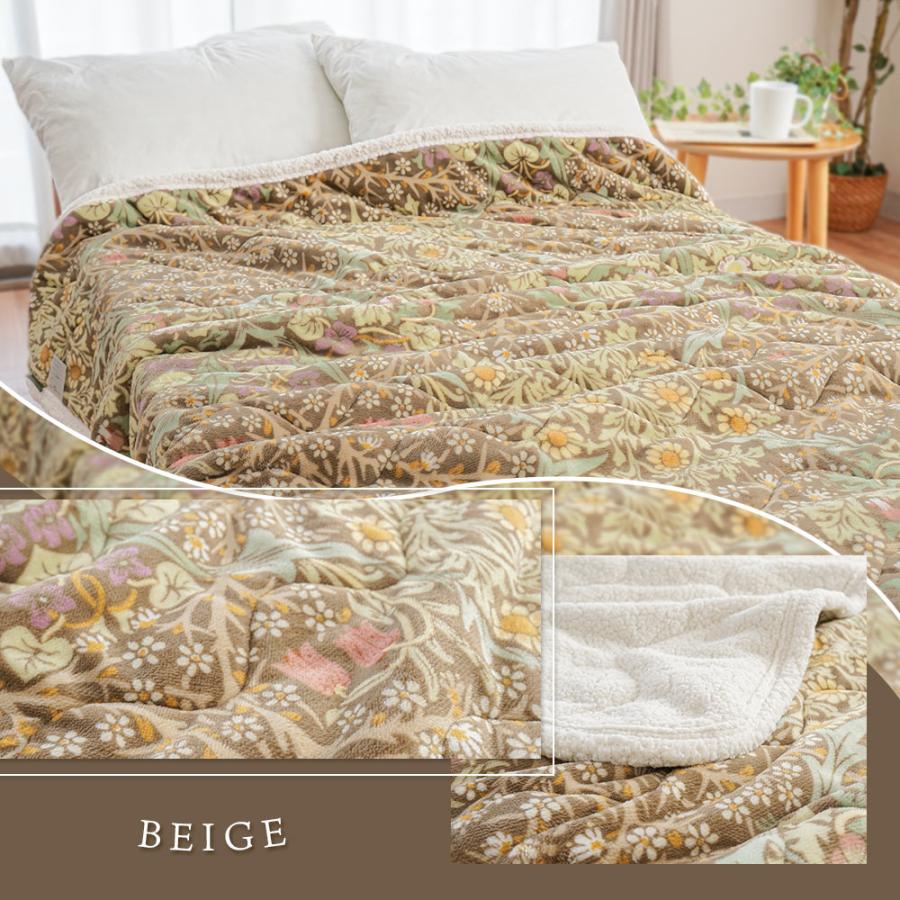 西川（nishikawa） 毛布 あったかキルトケット シングル モリス