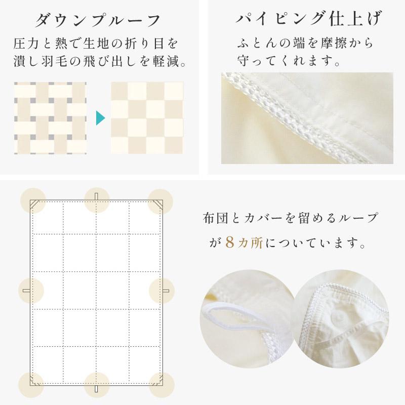 羽毛布団 キング プレミアムゴールド マザーグース95% オールシーズン2