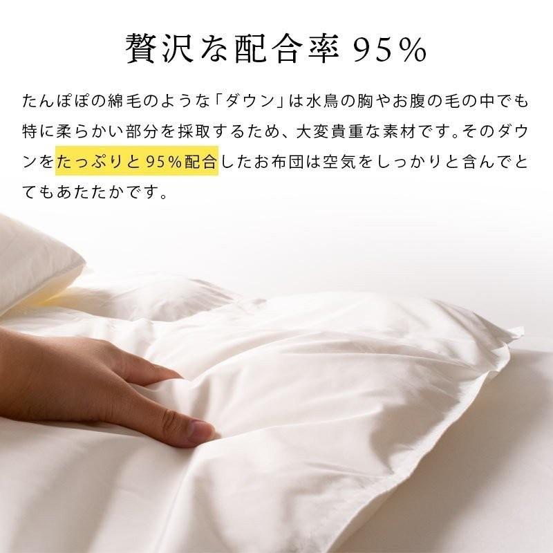 ダウンケット 羽毛肌掛け布団 シングル 2枚セット set ポーランド産グース95％ 日本製 プレミアムゴールドラベル