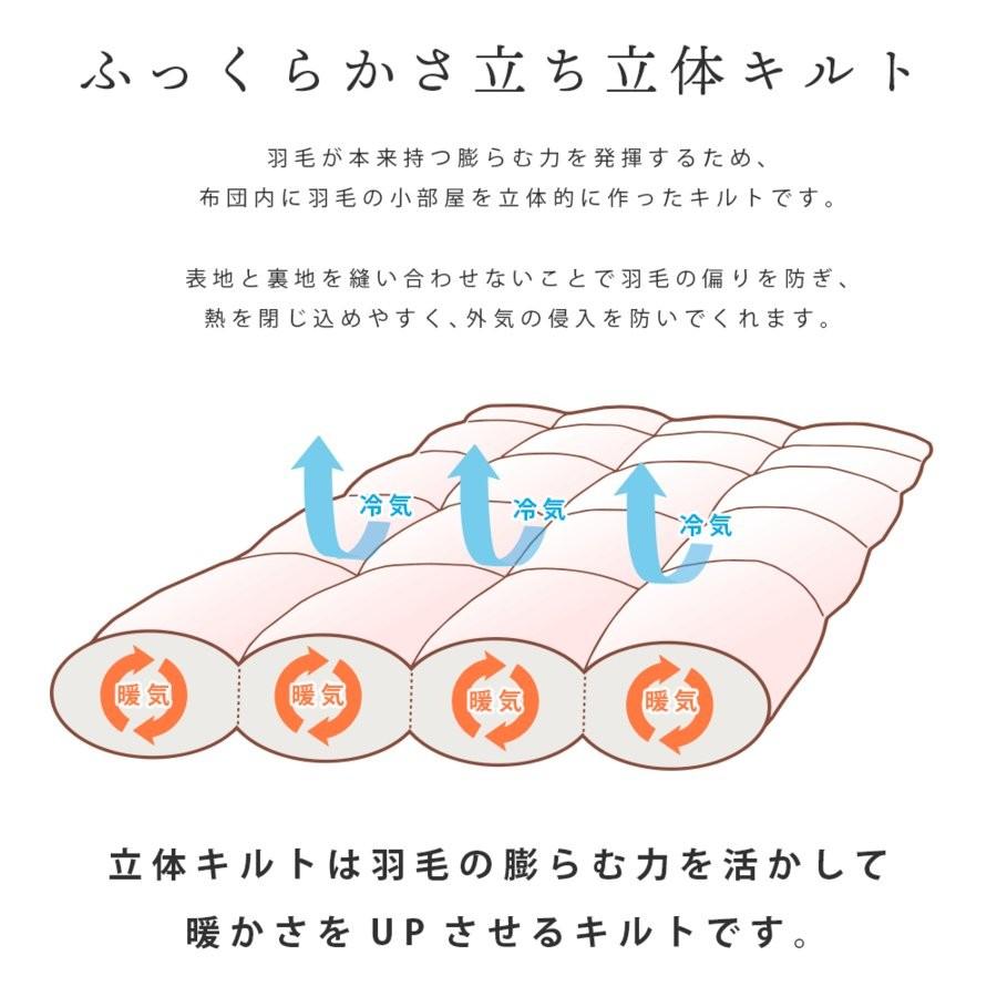 ダウンケット 羽毛肌掛け布団 シングル ポーランド産ダウン93% 日本製