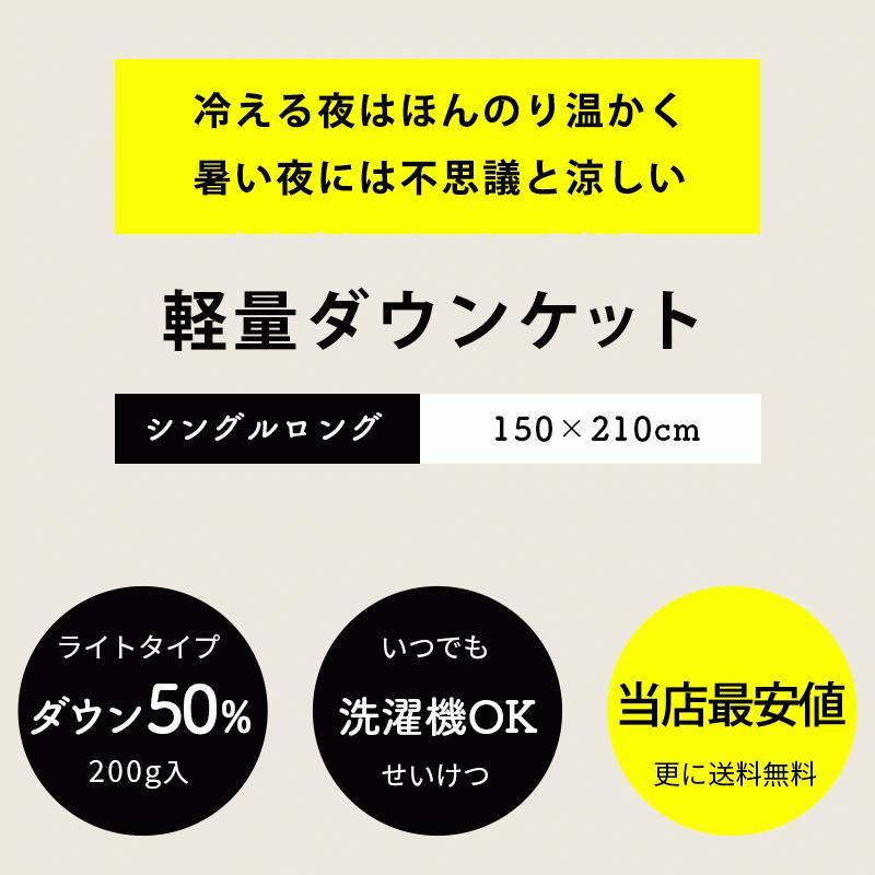 ダウンケット 羽毛肌掛け布団 シングル 20枚セット set ダウン50