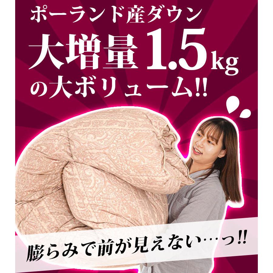 羽毛布団 暖かい布団 シングル ロイヤルゴールドラベル ダウン93