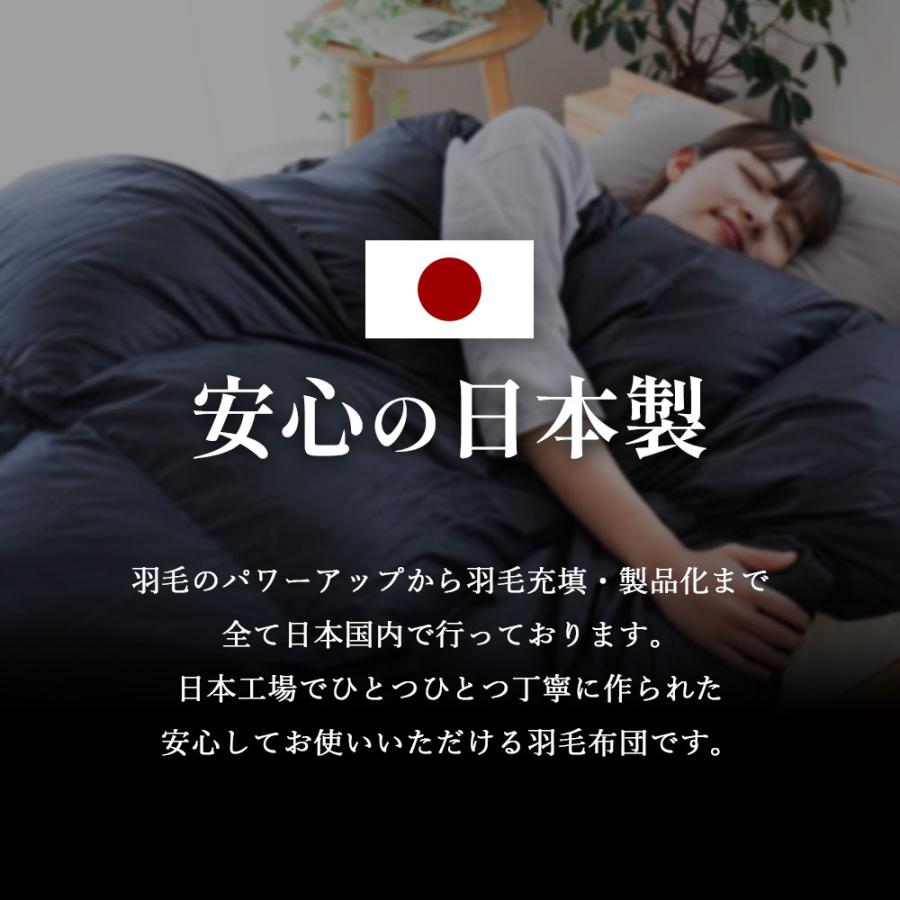 羽毛布団 シングル 冬用 日本製 ポーランド産ダウン93％ 1.0kg