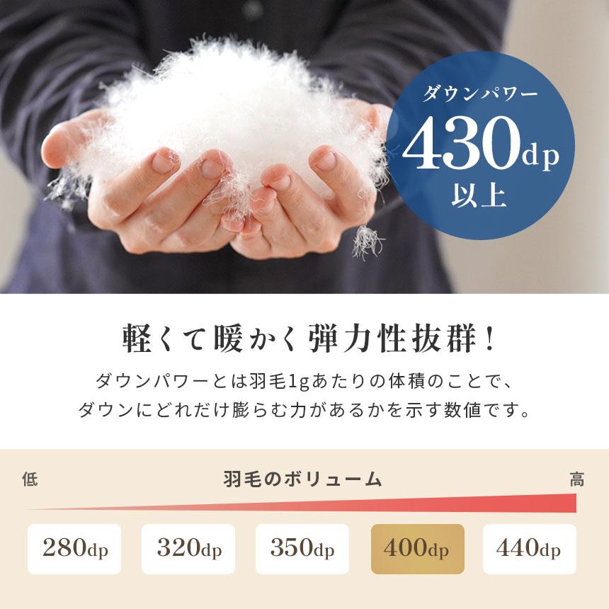 羽毛布団 シングル ブルガリア産ホワイトダックダウン93％ 日本製 抗菌