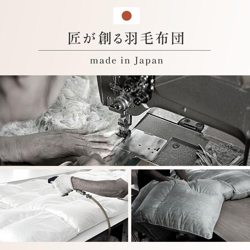羽毛布団 シングル超ロング 150×230cm ハンガリー産ホワイトダウン90