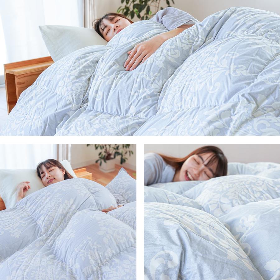 西川 羽毛布団 シングル マザーグースダウン93％ 1.2kg 日本製