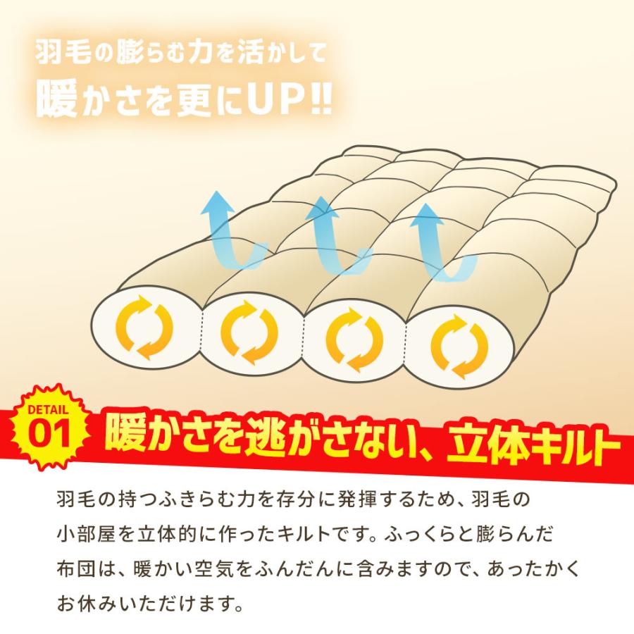 西川（nishikawa） グース羽毛布団 シングル リサイクル グースダウン