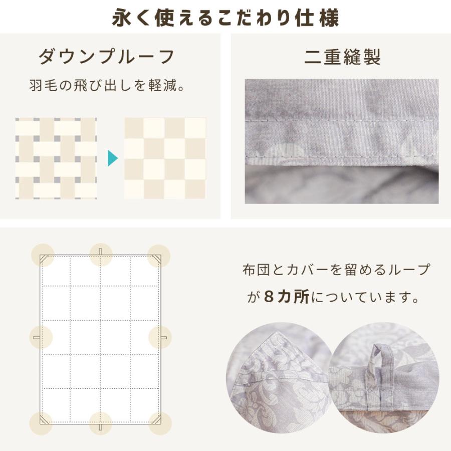 西川（nishikawa） グース羽毛布団 シングル リサイクル グースダウン