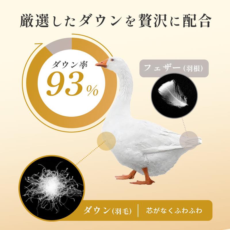 大丸百貨店外商購入★最高品質マザーグース1.4キロ★シングル羽毛掛布団イエロー 羽毛布団 シングル マザーグースダウン95% 増量1.3kg 440dp以上 1年