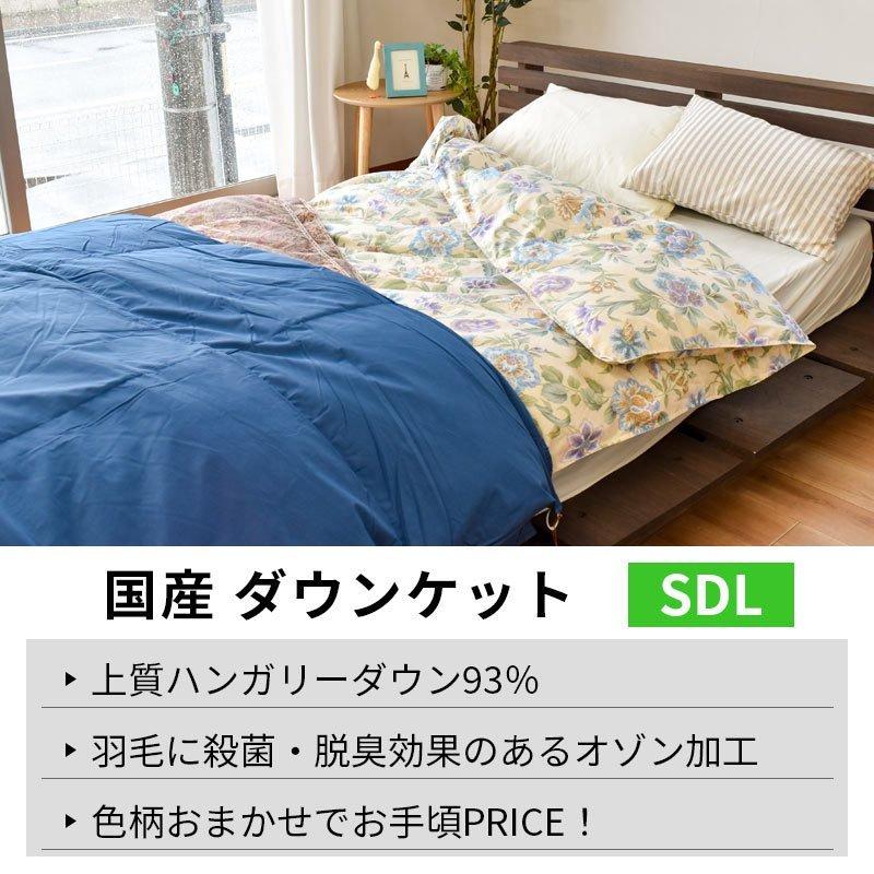 ダウンケット 羽毛肌掛け布団 セミダブル ハンガリー産ダウン93％ 夏