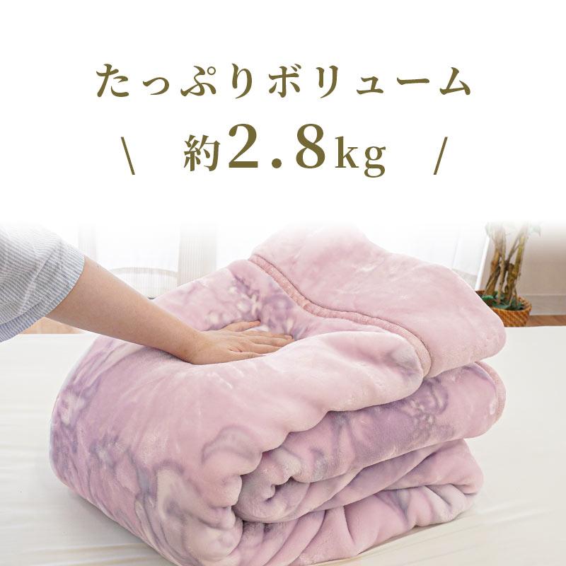 昭和西川 暖かい毛布 シングル 2枚セット 衿付きハイボリューム2枚