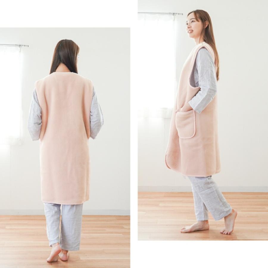 西川（nishikawa） 毛布スリーパー 着る毛布 日本製 ロング アクリル