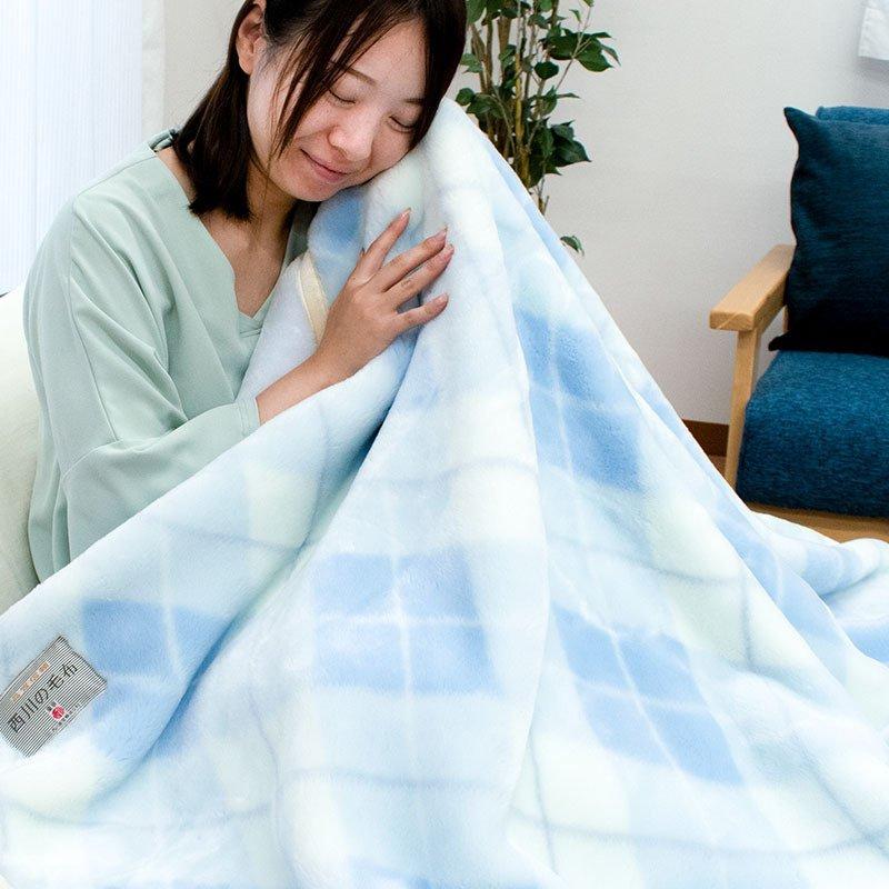 西川（nishikawa） 毛布 シングル 日本製 アクリル100％ 吸湿 発熱