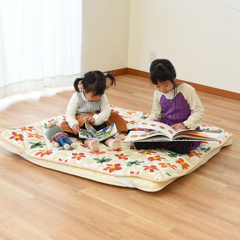 プレイマット ルームマット 約120×120cm キルトパッド ベビーマット 2