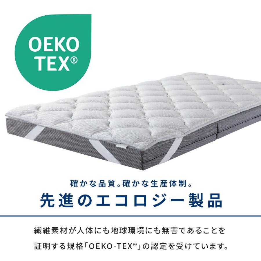 マニフレックス クールトッパー ダブル 140×195cm 厚み5cm 敷きパッド 接触冷感 トッパー ベッドパッド 正規販売店